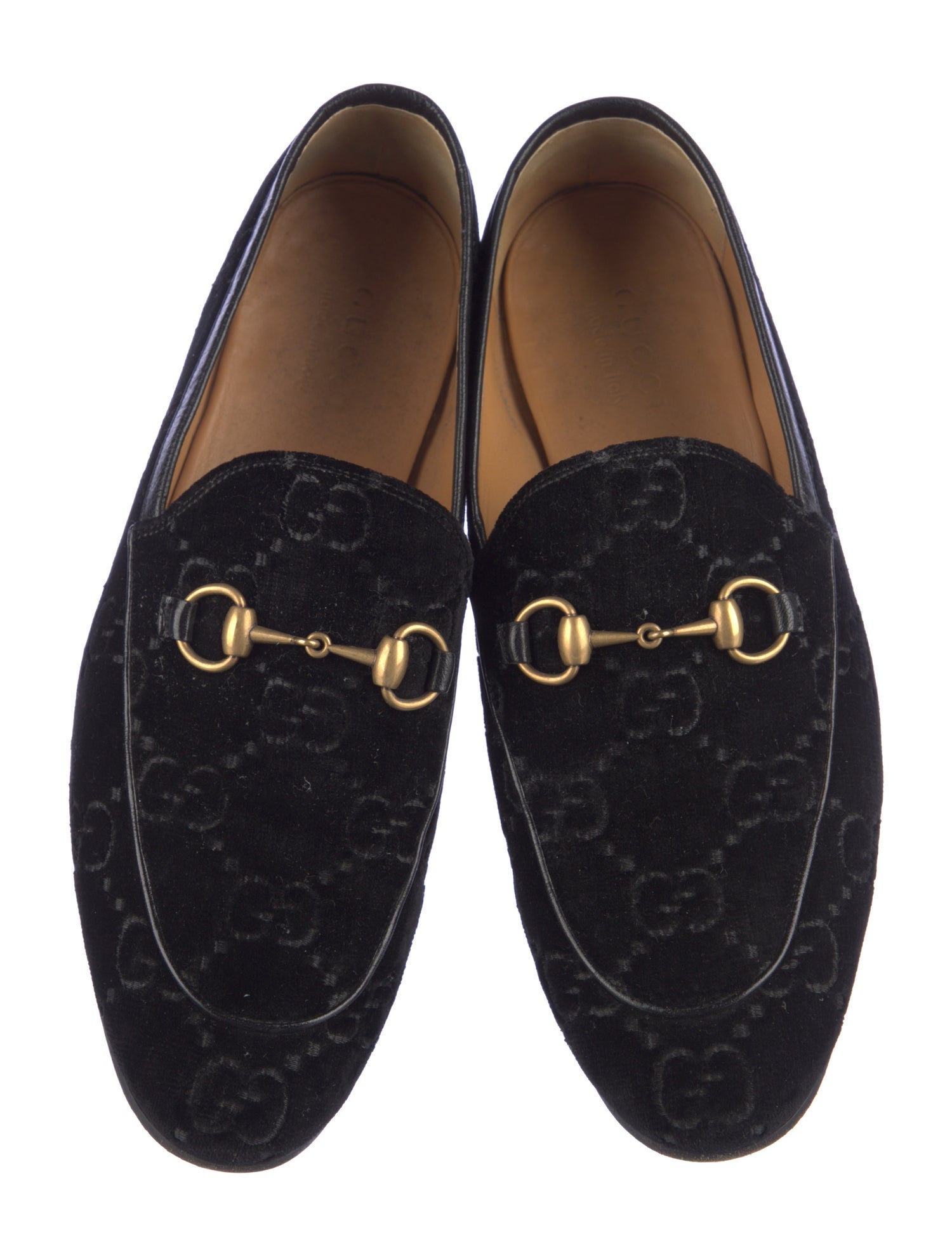 Gucci GG Logo Velvet Loafers